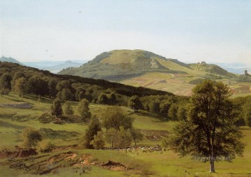 山 Painting - 風景の丘とデール アルバート ビアシュタット山